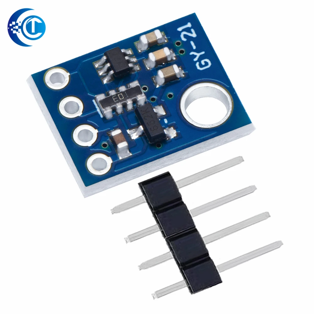 para Arduino Si7021 - Baseado GY - 21 Módulo Sensor de Umidade Industrial - Interface I2C, Baixa Potência CMOS IC