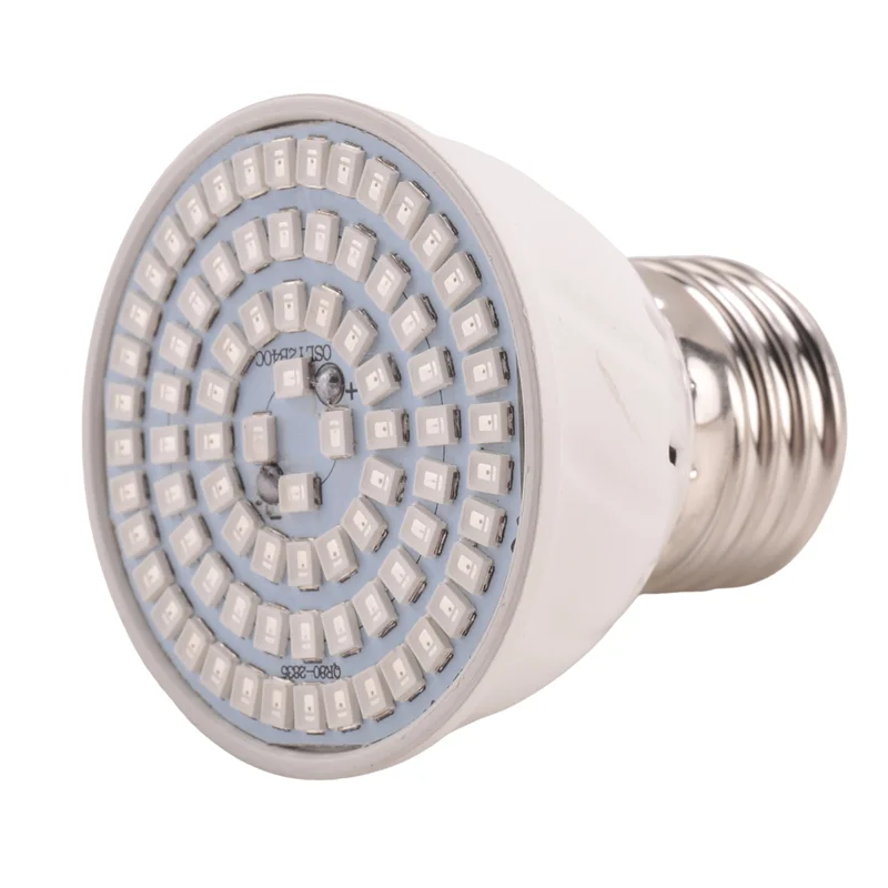 LICE-5X E27 80 LED Lampu Penumbuh Tanaman LED Bola Lampu Pertumbuhan Spektrum Penuh Lampu Phyto Bunga Bibit