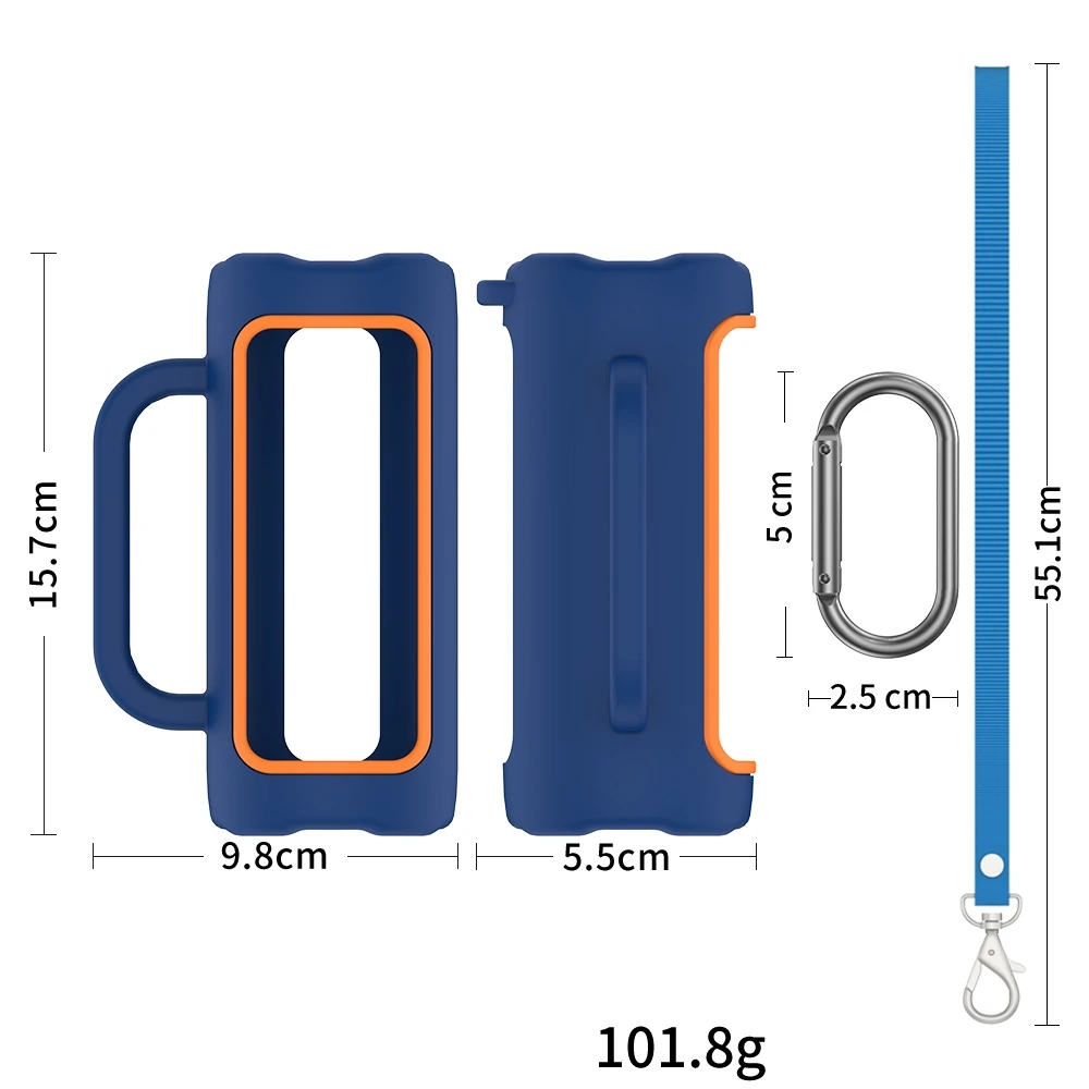 

Мягкий силиконовый чехол с ремешком для портативной колонки JBL GRIP, пылезащитный защитный чехол с удобной ручкой для переноски