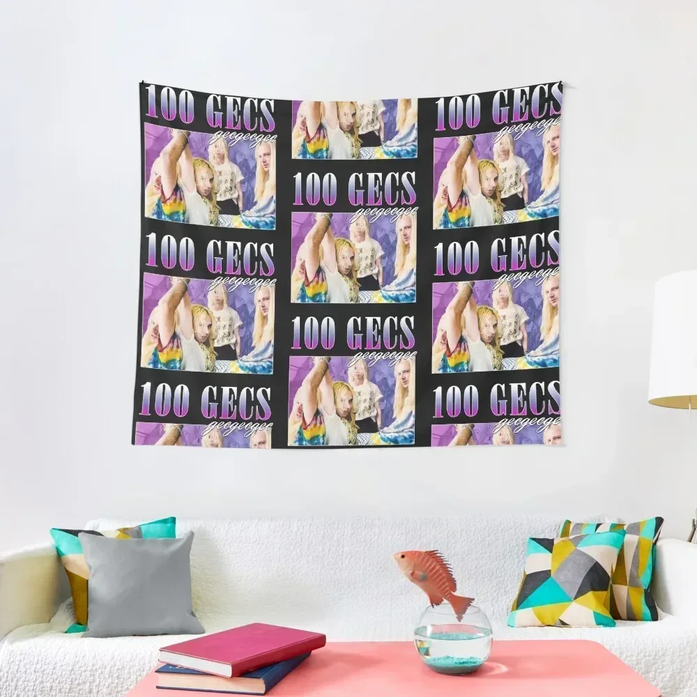 

100 GECS 90'S RETRO STYLE TEE Tapestry Decoration For Bedroom Bedroom Deco Room Design Tapestry