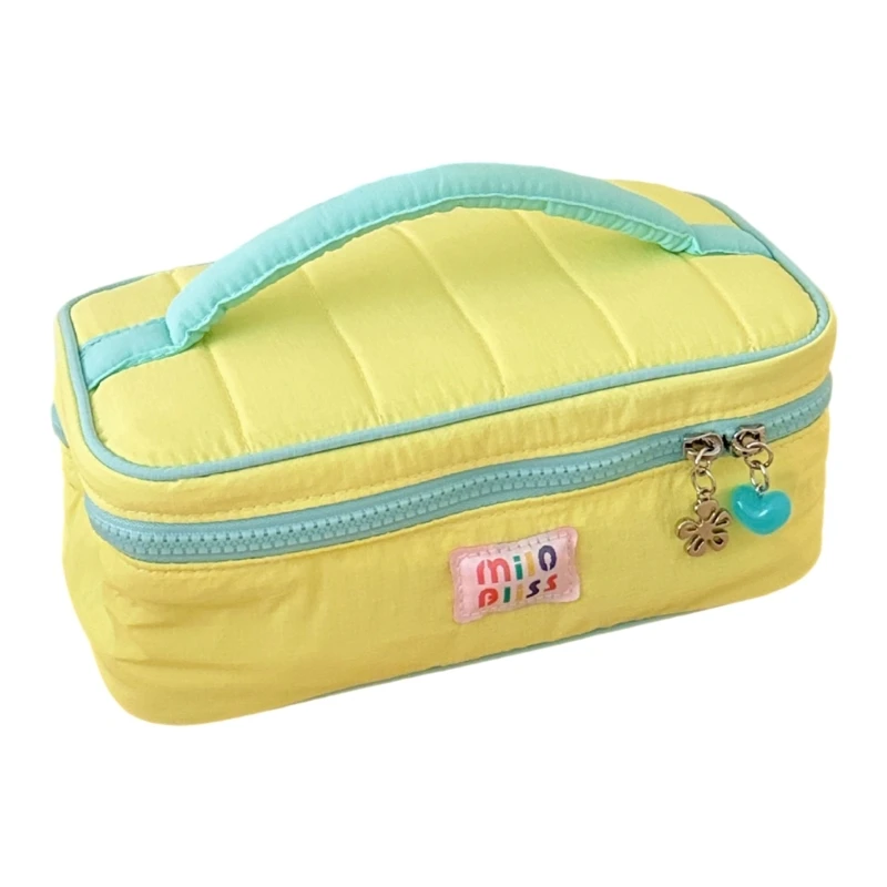 2026 New Oversized Travel Toiletry Vibrant Summer Pattern Material Multi Compartment Design