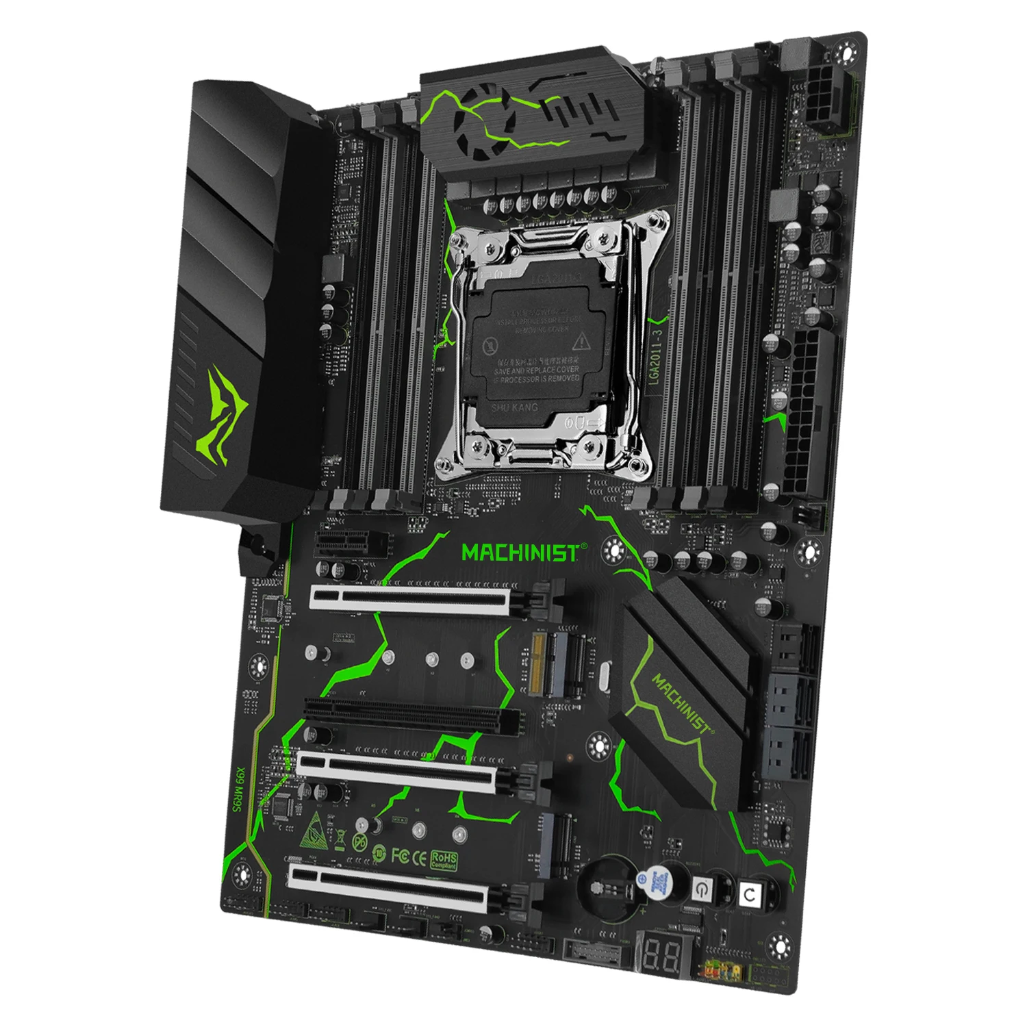 MACHINIST MR9S X99 материнская плата с поддержкой LGA 2011-3 Xeon E5 2640 2666 2667 2670 V3 V4 процессор DDR4 ECC NON-ECC память NVME M.2