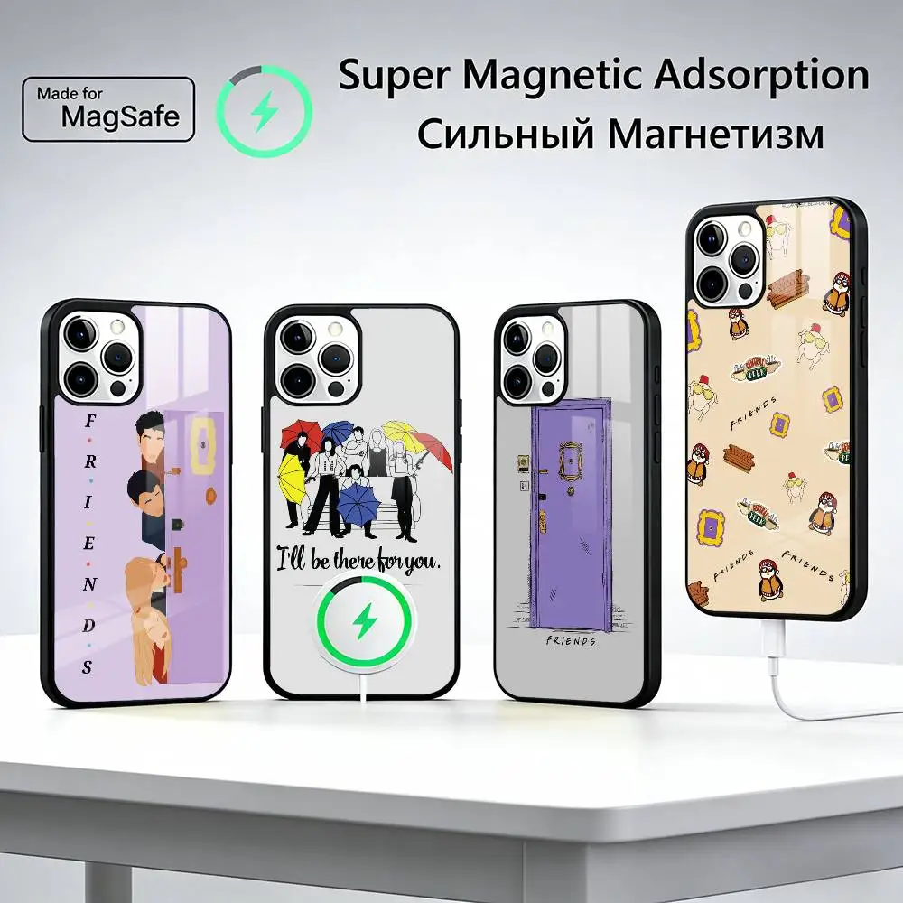 

Hot TV Show F-Friends For Magsafe Phone Case for iPhone 17 16 15 14 13 12 11 Series Wireless Charging
