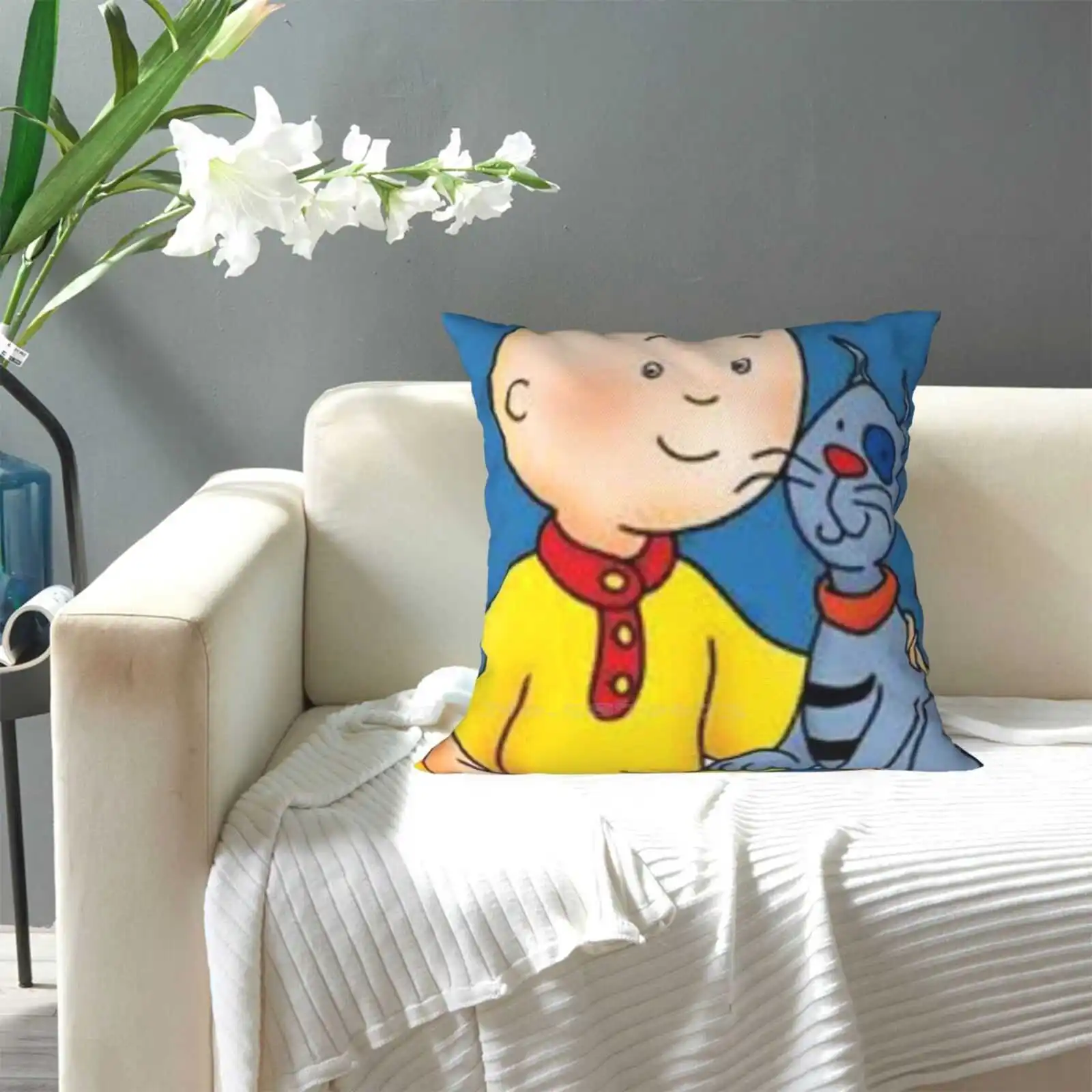 Caillou : D Fashion Sofa Throw Pillow Cover Pillowcase Caillou Officalimelight Kid Friendly For Kids