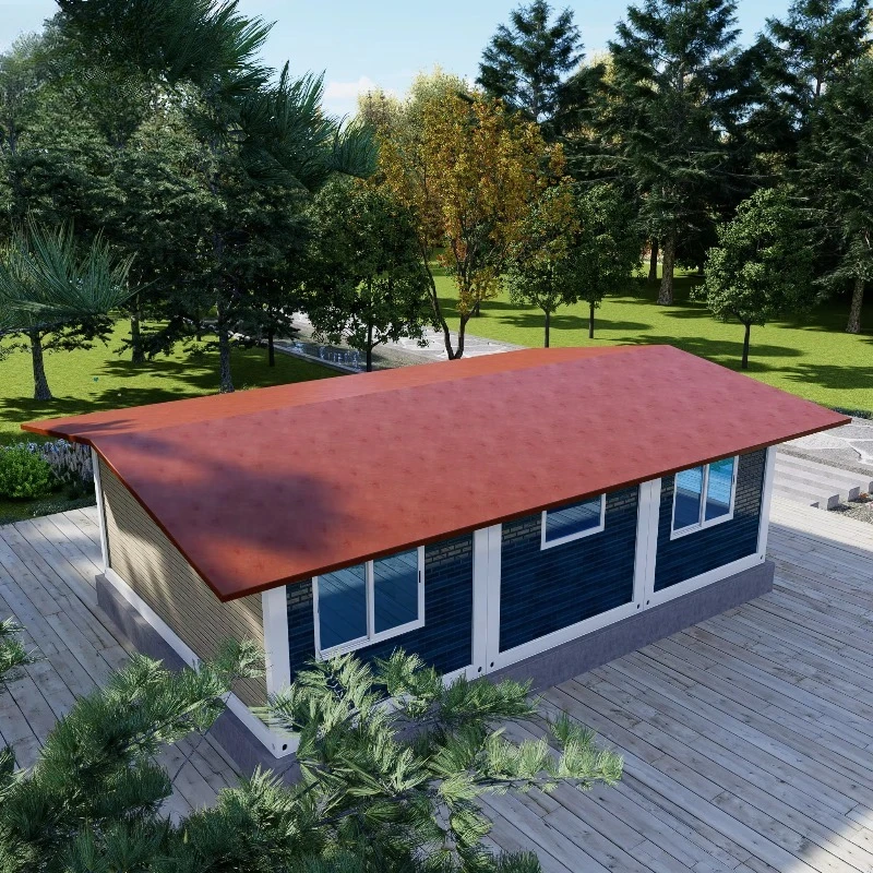 20FT Prefab Mini Container Home Movable Prefabricated Steel Container House with Sandwich Panel Material
