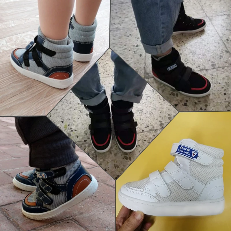 Chaussures Orth4WD pour enfants, chaussures de sport d'automne pour garçons, chaussures de rencontre pour filles, l'offre elles intérieures de soutien de la voûte plantaire en cuir pour enfants