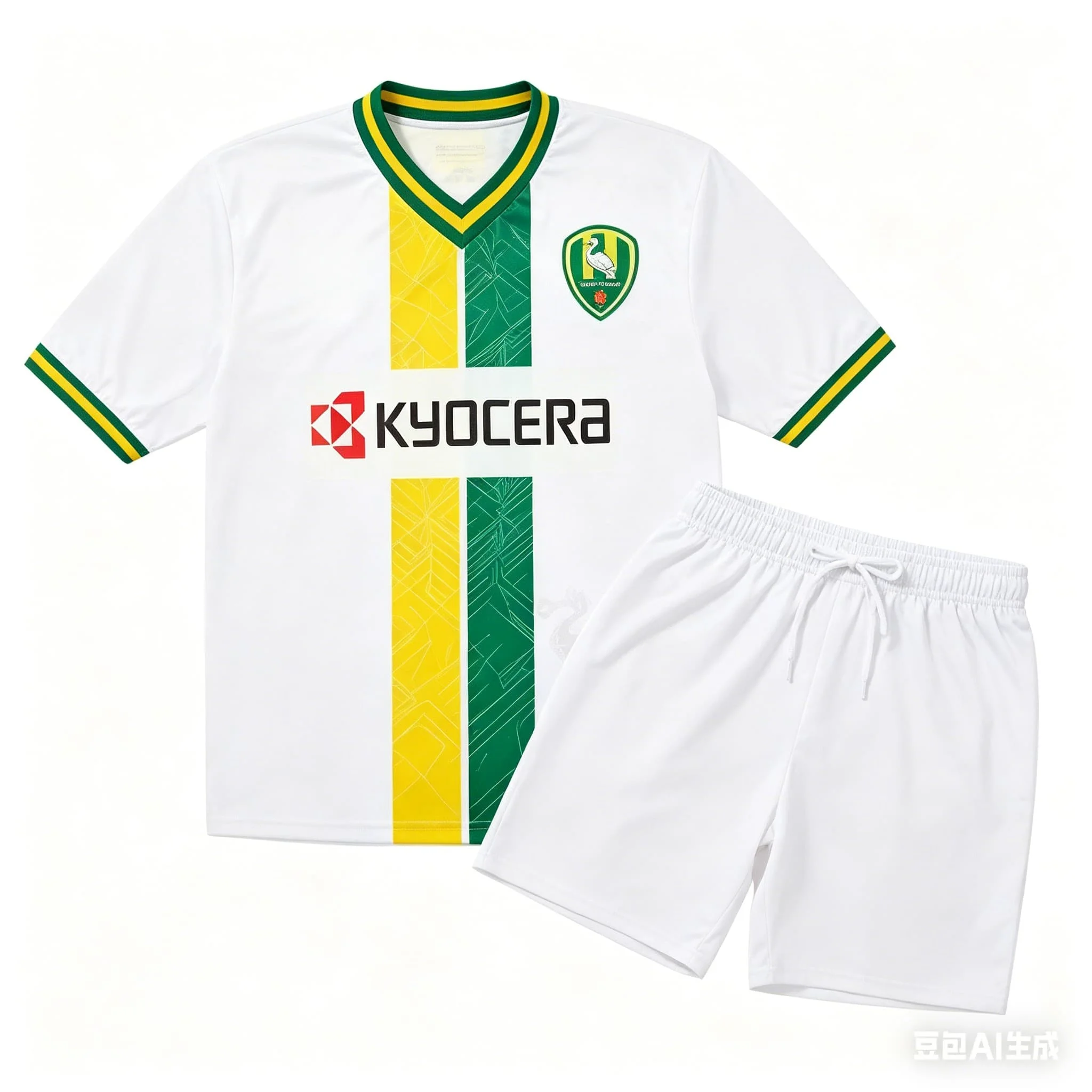 

Ado Den Haag 25-26 Home Football Jersey Set Summer Men Breathable Quick Drying Training T-Shirts Set Loose Fitness Tops