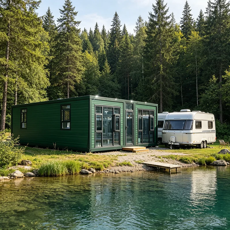 Plantation Foldable 20ft Prefab Container House Agricultural Staff Quarters Windproof Modular Living Unit For Farm Working Team
