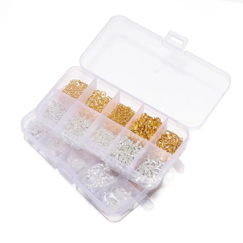 1260-teiliges Set für die Schmuckherstellung, Starter-Kit für Ohrringe, Halsketten, Bastelmaterial, DIY-Perlen, Schmuckzubehör, geeignet für Erwachsene und Anfänger. – Detail 6