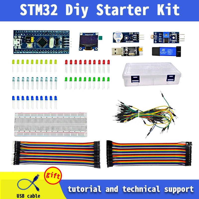 Стартовый набор для самостоятельной сборки STM32, однокристальная макетная плата для микрокомпьютера, маленькая система