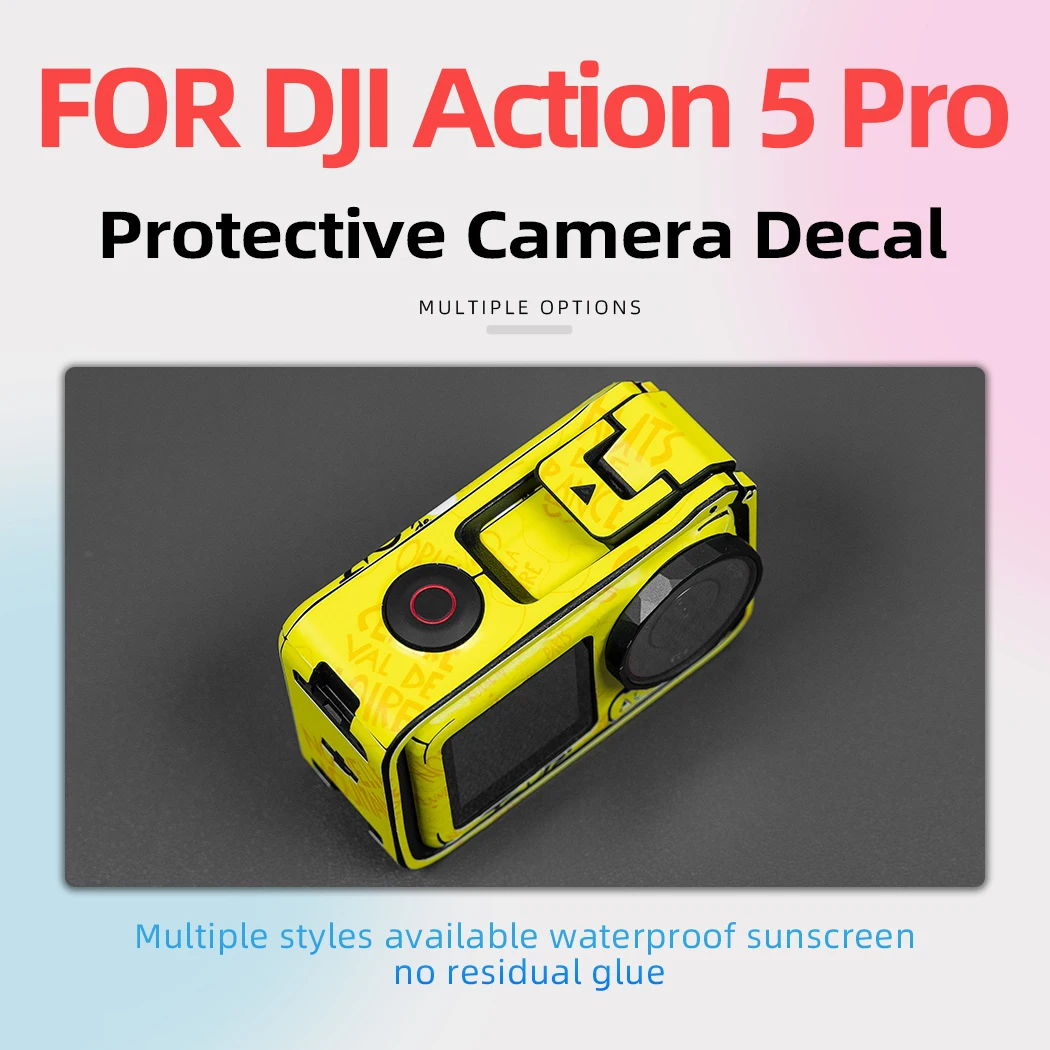 Suitable for DJI Action 5 Pro High-Clarity Protective Film Perfect Fit Anti-Scratch Wear-Proof Motorcycle Accessory Custom Decor