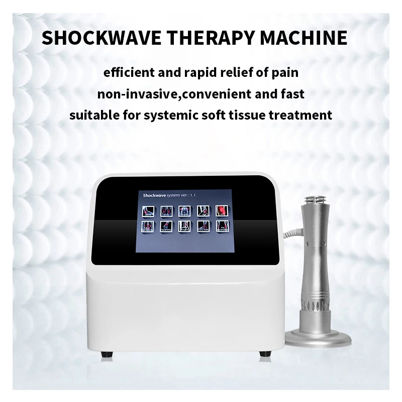 Therapy Machine Shockwave Wave 230W Joint and Muscle Pain Relief Bone Tissue Regeneration Painless Non-Invasive No Side Effects