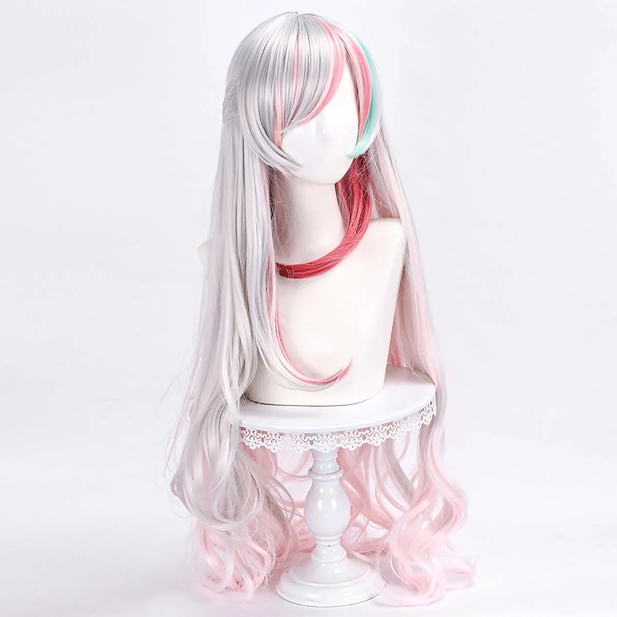 Women Halloween Costume Prop Virtual YouTuber Cosplay Ishigami Nozomi Wigs