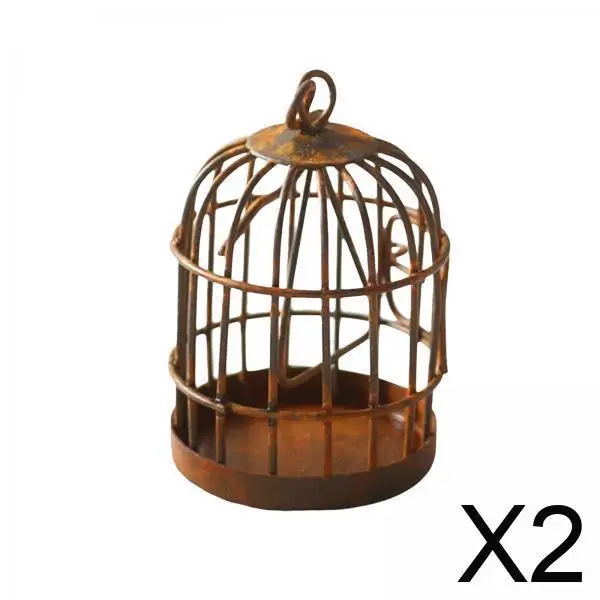 

1 12 Scale Dollhouse Miniature Birdcage Alloy Home Decor Mini Furniture Accessory for Dollhouse Bedroom Living Room