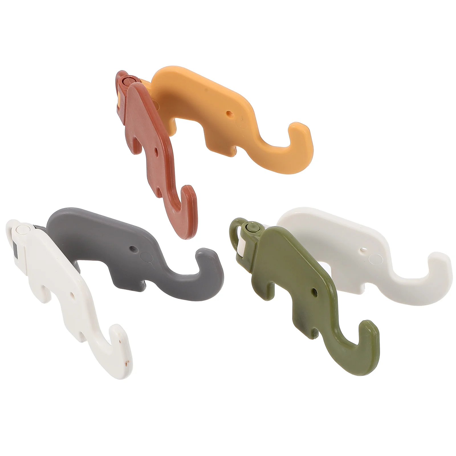 

3pcs Cartoon Elephant Phone Stand Plastic Mini niture Creative Mobile Holder For Diy Decor Desktop Cell Bracket