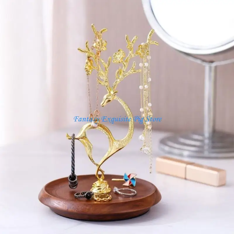 

Художественная витрина для ювелирных изделий с оленями, органайзеры для ожерелья и сережек, добавляющие очарования вашему