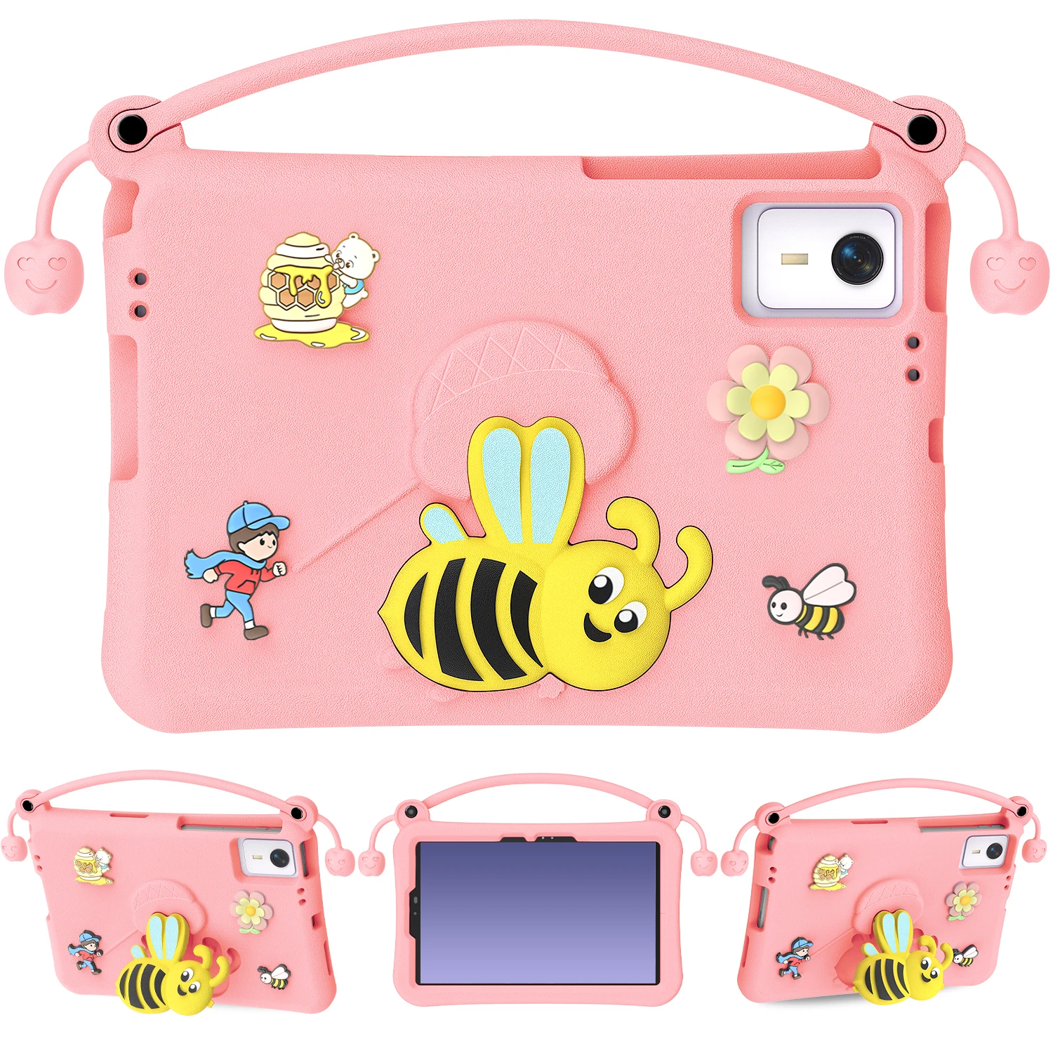 Kids Case For Lenovo Tab Idea 11 TB336ZU TB336FU Xiaoxin Pad 2025 11 inch TB335FC Bee EVA Foam Handle Stand Shockproof Cover