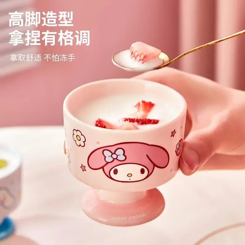 Sanrio My melody Cinnamoroll nuevo lindo patrón de dibujos animados con personalidad creativa moda para el hogar taza de cerámica resistente a altas temperaturas