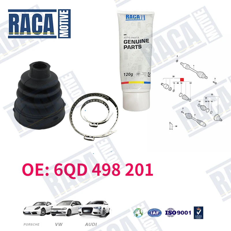 

For VW Polo V Skoda Rapid Spaceback Fabia III Combi BMW Mini R60 Front Half Shaft Dust Cover 31609806554 6QD498201 6RD498201