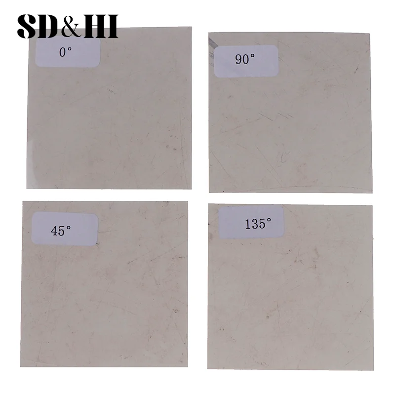 Polarizing Film0/45/90/135 Degree Angle Test Tool For LCD/LED Screen Blank Screen Screen Repair 5x5cm Screen Polarizer Replacem