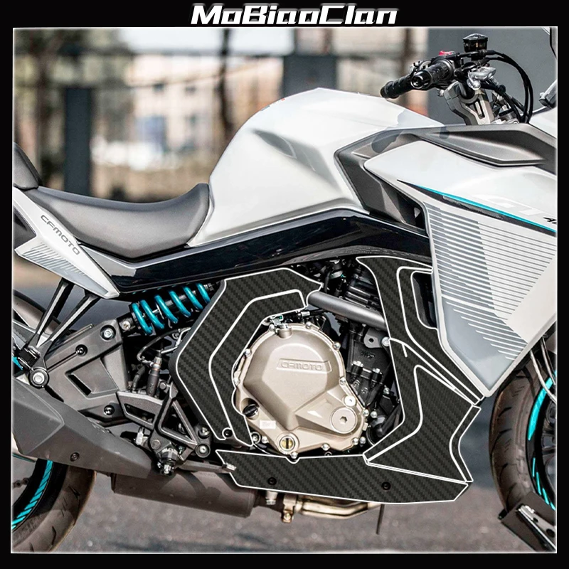 For CFMOTO 400GT Motorcycle 3D carbon fiber protective sticker body waterproof decorative modification accessories ﻿