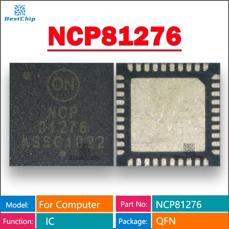 5pcs NCP81276MNTXG NCP81276 QFN-40  Phase Buck Controller 100% new imported original 100% quality