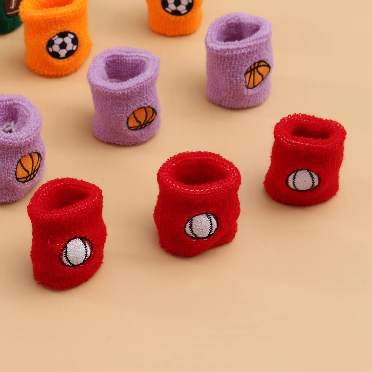 

20pcs Kids Sports Wrist Guard Riding Fitness Protective Sweatband for Toddler Football Non Slip Elastic Soft Drying