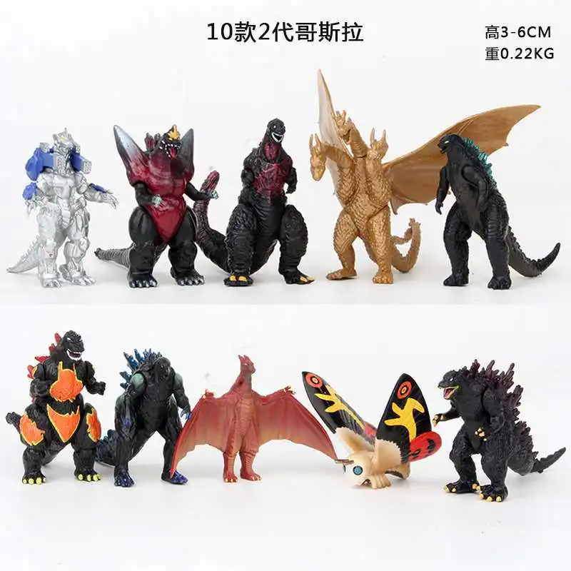 تمثال وحوش Godzilla PVC ، تمثال العمل ، نموذج أنيمي ، ديناصور ، كينج كونغ ، Gk ، مكتب ، ألعاب قابلة للتحصيل ، هدية