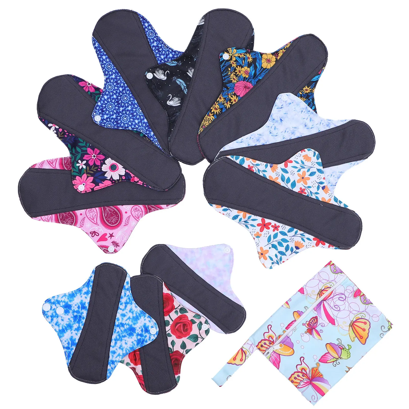 set-di-12-assorbenti-igienici-lavabili-e-riutilizzabili-in-fibra-di-bambu-10s19x19cm-morbidi-per-donne-e-madri-con-sacchetto-per-il-trasporto
