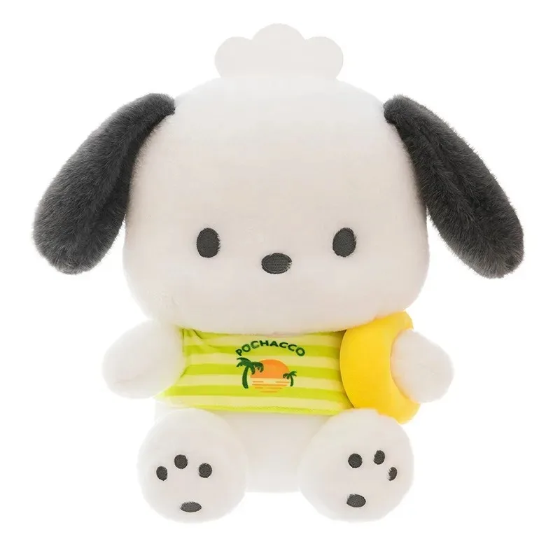 55cm 산리오 귀여운 여름 포차코 봉제 인형 귀여운 인형 강아지 베개 대형 귀여운 봉제 인형 어린이 생일 선물