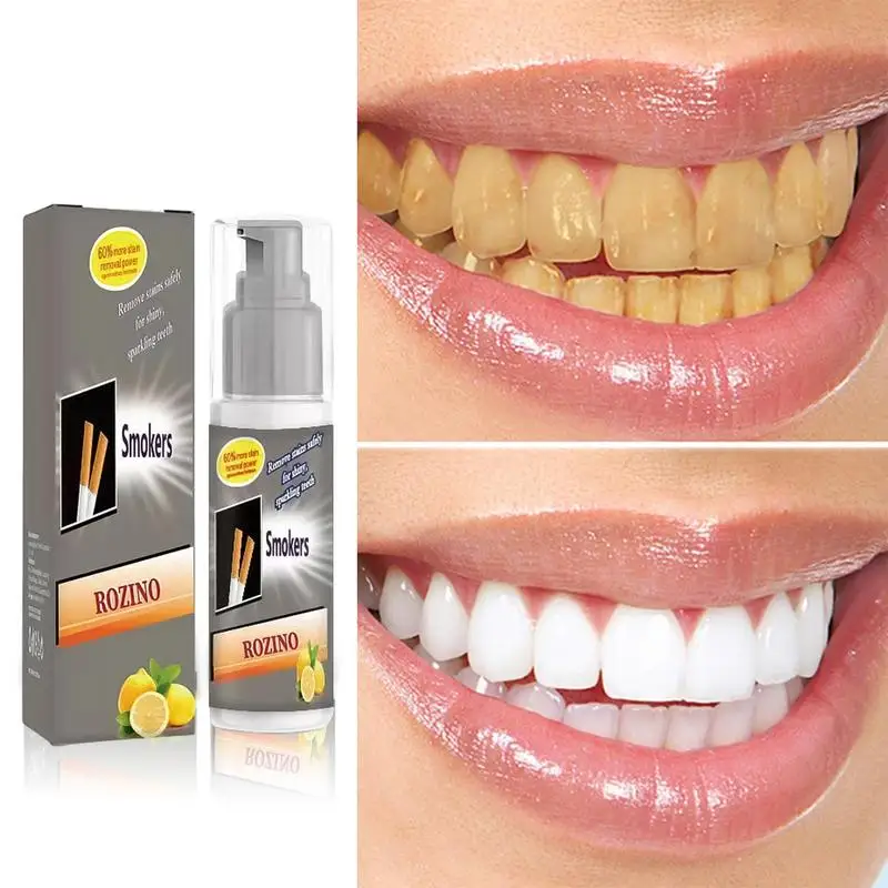 Lemon Toothpaste Teeth Cleansing Brightening Foam Toothpaste For Adults 30ml Refreshing Lemon Flavor Promotes Healthy Oral