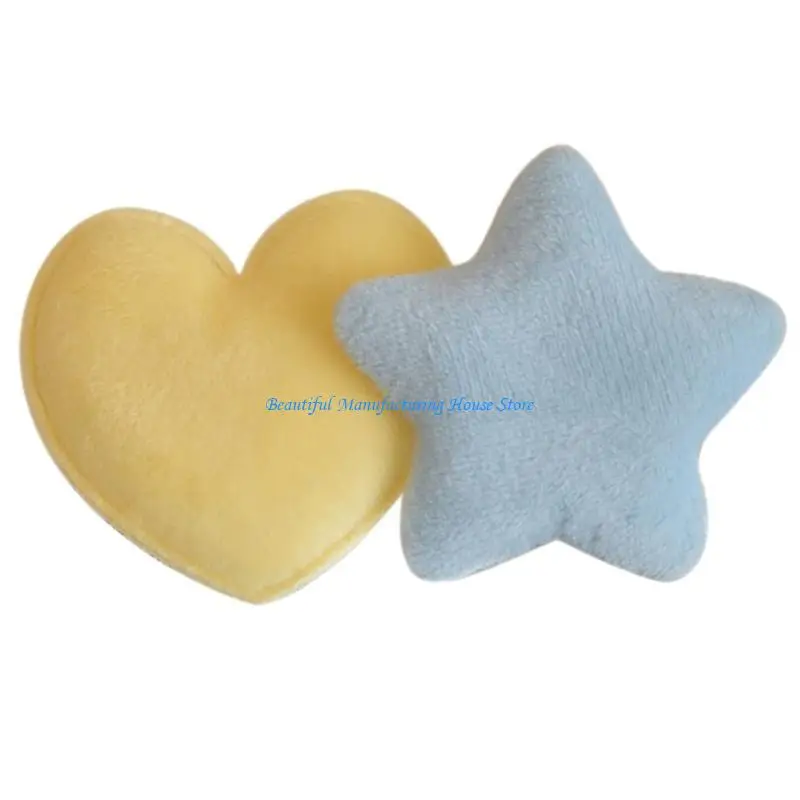 

E56A Плюшевая заколка для волос со звездой и сердечком Sweet Star Мини-заколки для волос с сердечками Заколки для волос