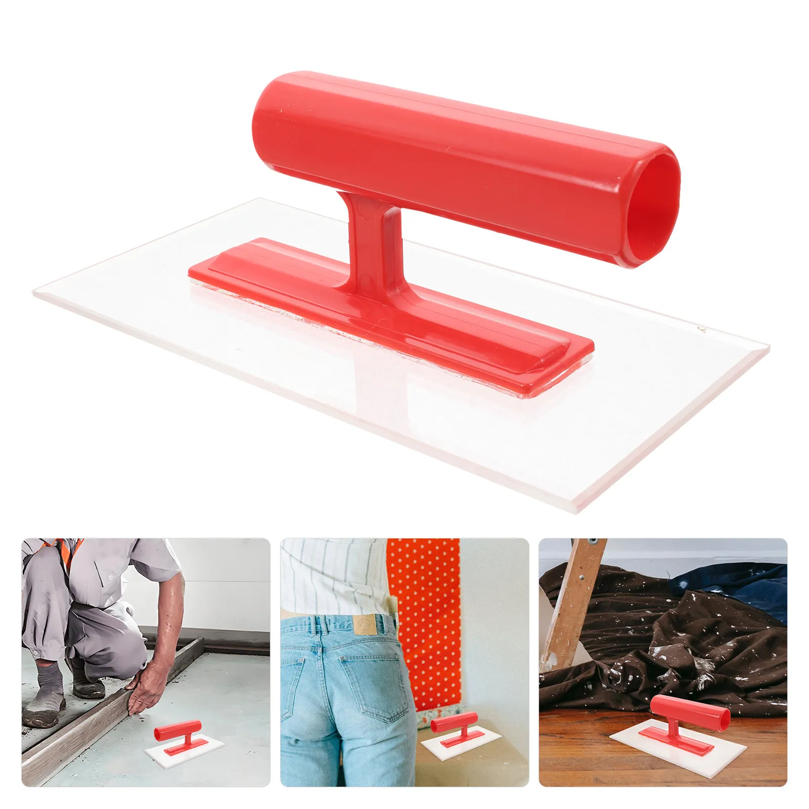 

Текстурированный шпатель для штукатурки с эргономичной ручкой для отделки бетонных стен, инструмент для выравнивания углов и гипсокартона, легкий цементный шпатель