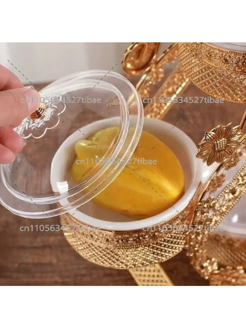 Premium Exquisite Light Luxury Stepped Four-Box Home Living Room Snack Fruit Box Elegant Storage Organizer for Kitchen Or Dining