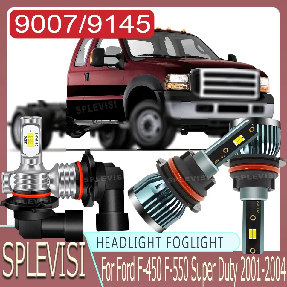 

LED Headlight foglight Easy Installation High-Quality Reliable durable 12v For Ford F-450 F-550 Super Duty 2001 2002 2003 2004