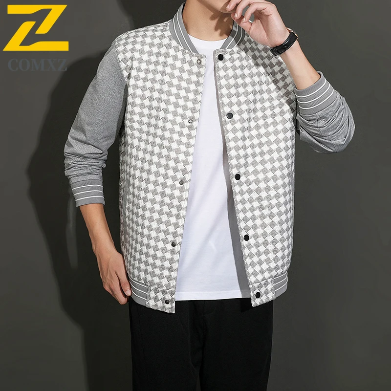 

COMXZ 2025 Male Baseball Jacket New High Quality Trekking Comfortable Coat Premium Stylish Streetwear Casual Outerwear Top​