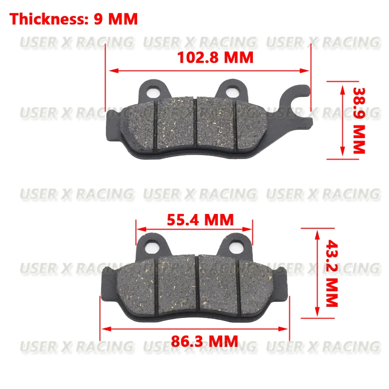 USERX Motorcycle disc brake pad Brakes Front Rear Disc Brake Pads For Scooter High quality and durability Good performance