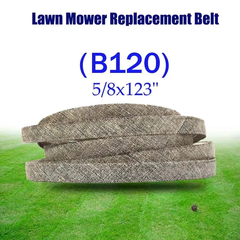

Lawn Mower V-Belt B120 5/8"x123" Para-aramid Fiber Garden Mower Replacement Belt 5391172-45