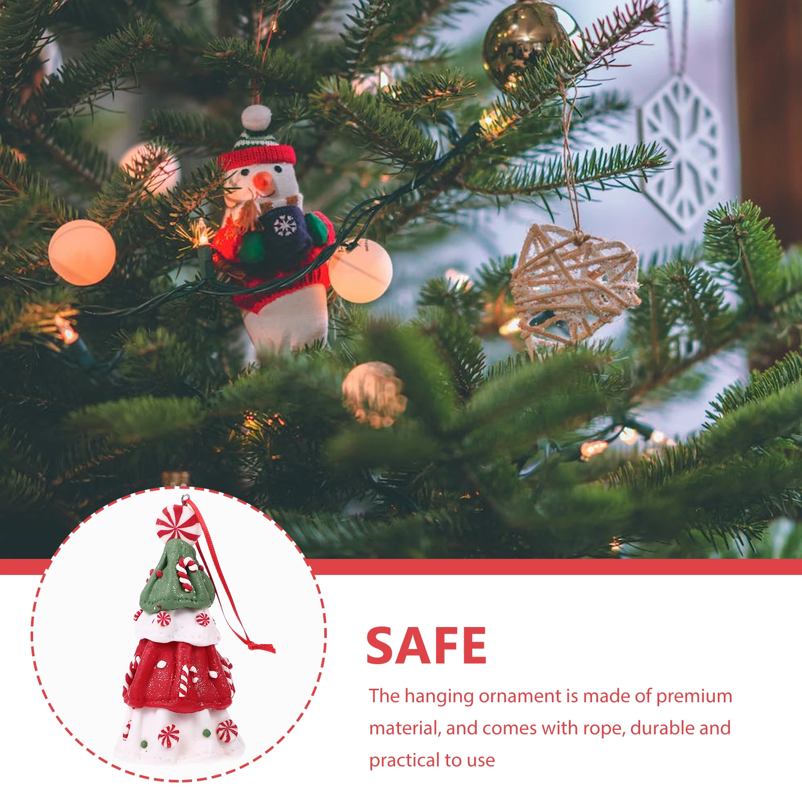 

Xmas Hanging Ornament for Christmas Tree Premium Crafted Decorative Pendant Holiday Party Home Decoration Scene Layout Supplies