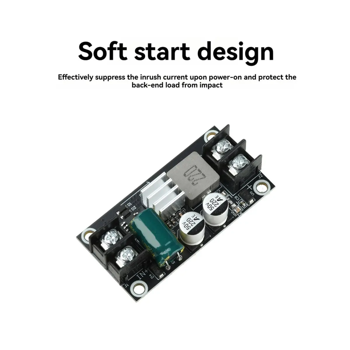 DC 7-38V to DC 5V 6A Step-Down Module Low Ripple High Power Step-Down Converter Board with Reverse Polarity Protection
