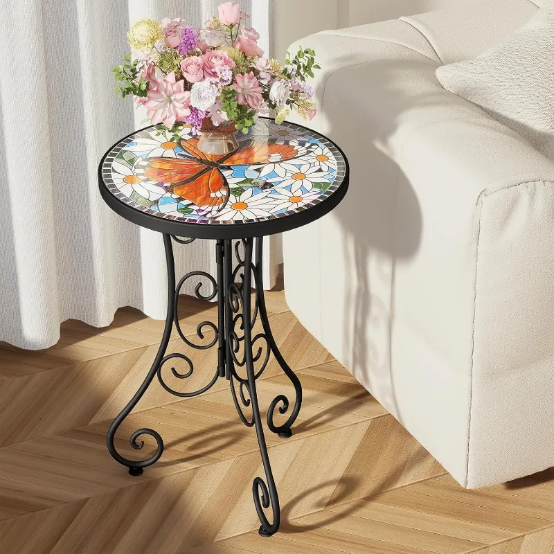 Outdoor Side Table, Weather Resistant 14 