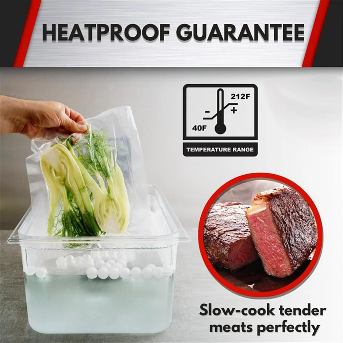 Sous Vide Cooker Machine 11L Container with Stainless Steel Rack Detachable Dividers Separator