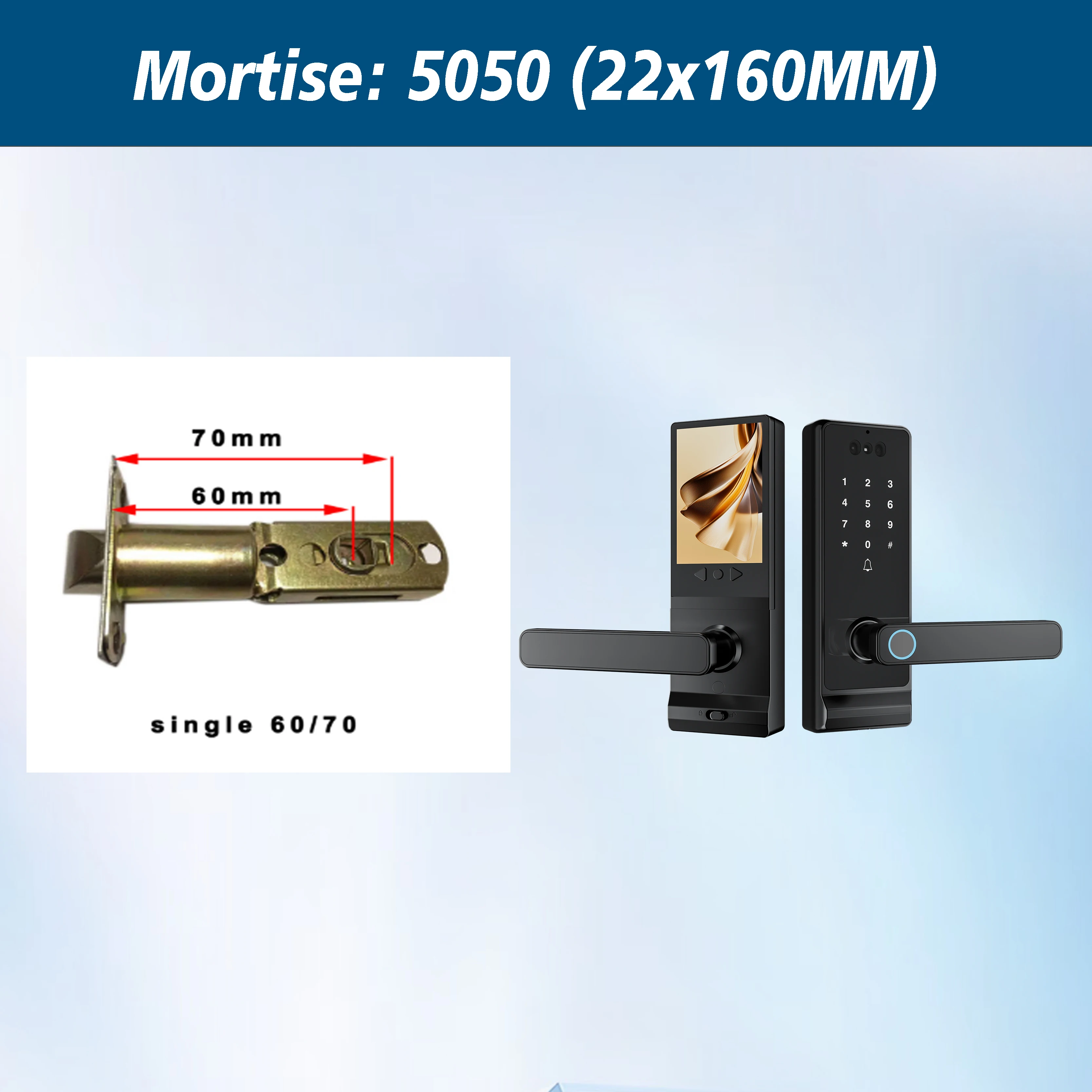 Smart Fingerprint Face Recognition Digital Camera for Steel/Aluminum/Wood /Wi-Fi Enabled Lithium Battery