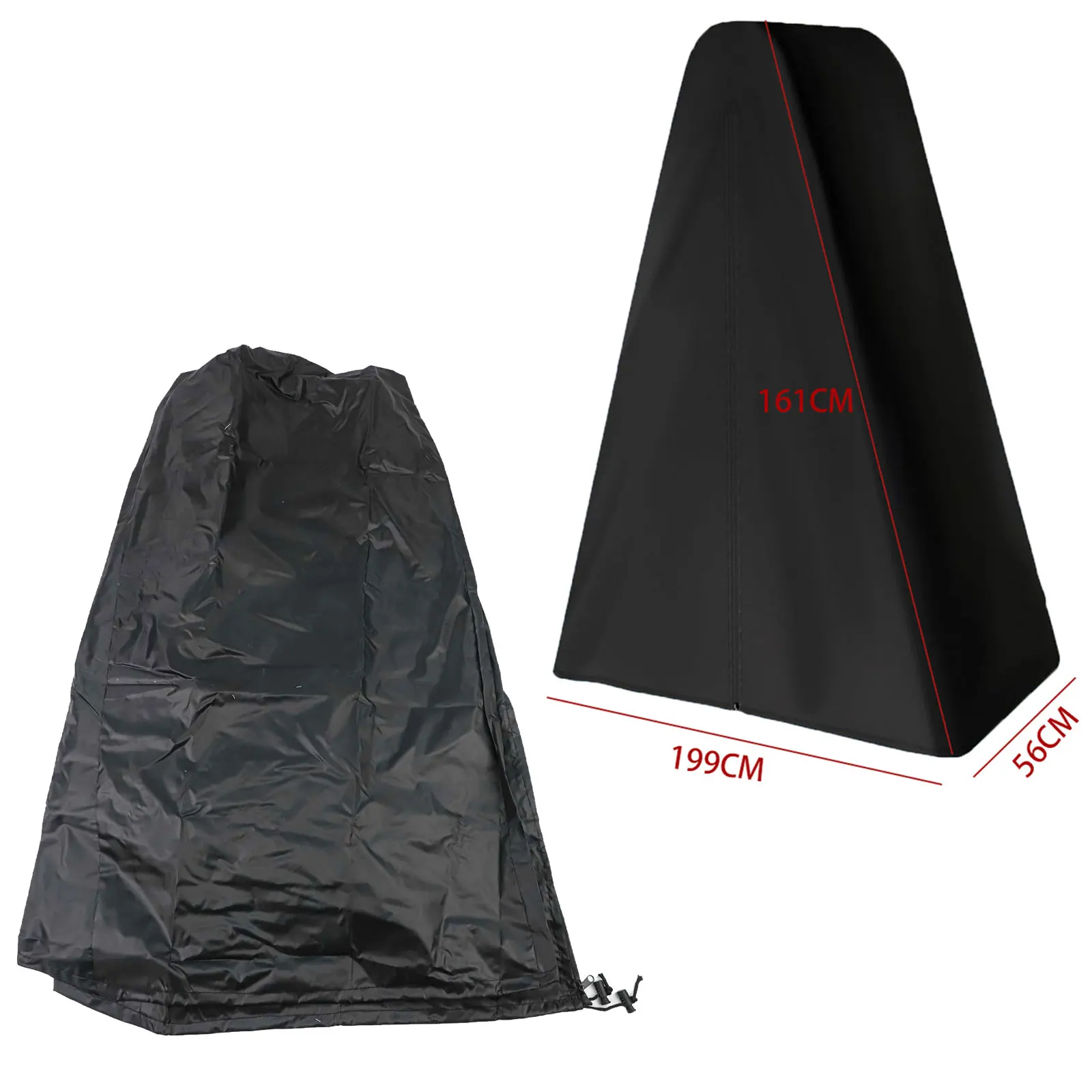 For Above Ground Pool Oxford Fabric Cover Poolside Maintenance Black Accessory Adjustable Drawstrings Easy Installation Snug Fit