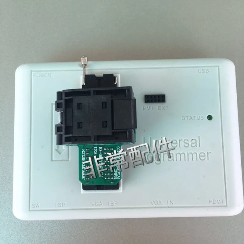 RT809HSE-Compatible EMMC Seat for LCD/Navigation/Audio/Phone (BGA153/169), Pop-Up/Flip Design