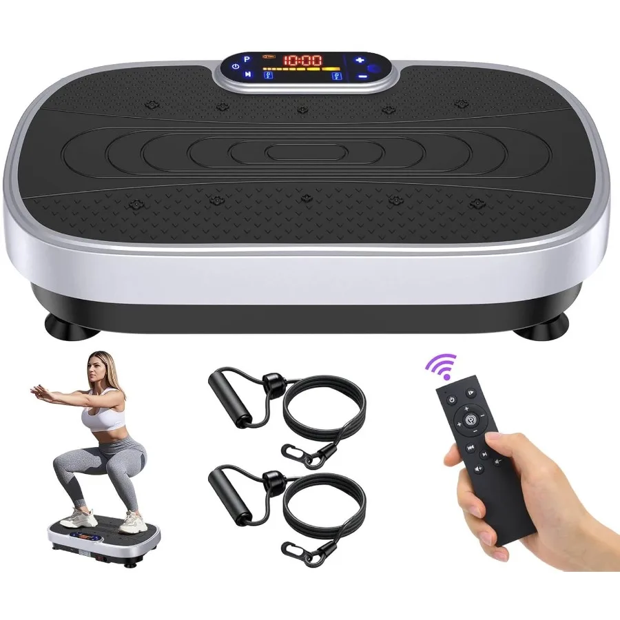 آلة تمرين لوحة الاهتزاز مع اتصال بلوتوث للتصريف اللمفاوي وفقدان الوزن بالكامل للياقة البدنية المثالية Pla