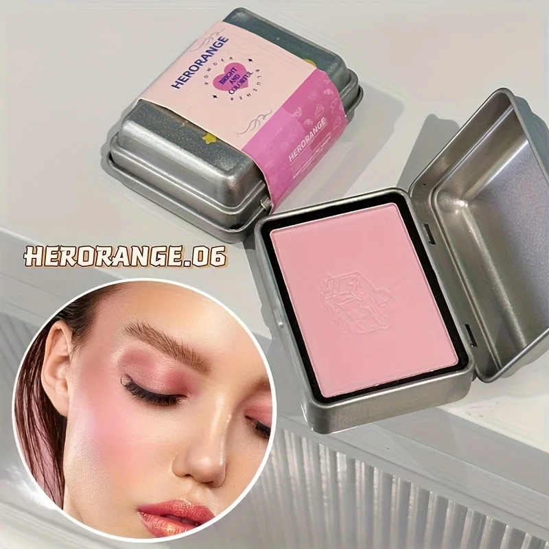 Herorange 6 Farben Eisenbox Rouge-Palette Matt und Fein Schimmernd Niedrige Farbsättigung Wasserfest Langanhaltend Einfach Aufzutragen – Detail 9