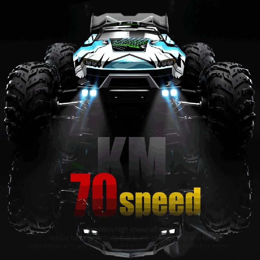 Teeggi 16101 /16102 PRO 1:16 70KM/H 4WD High Speed RC Car With LED Light Drift RC Off-Road Car Monster Truck Toy For Kid Gifts