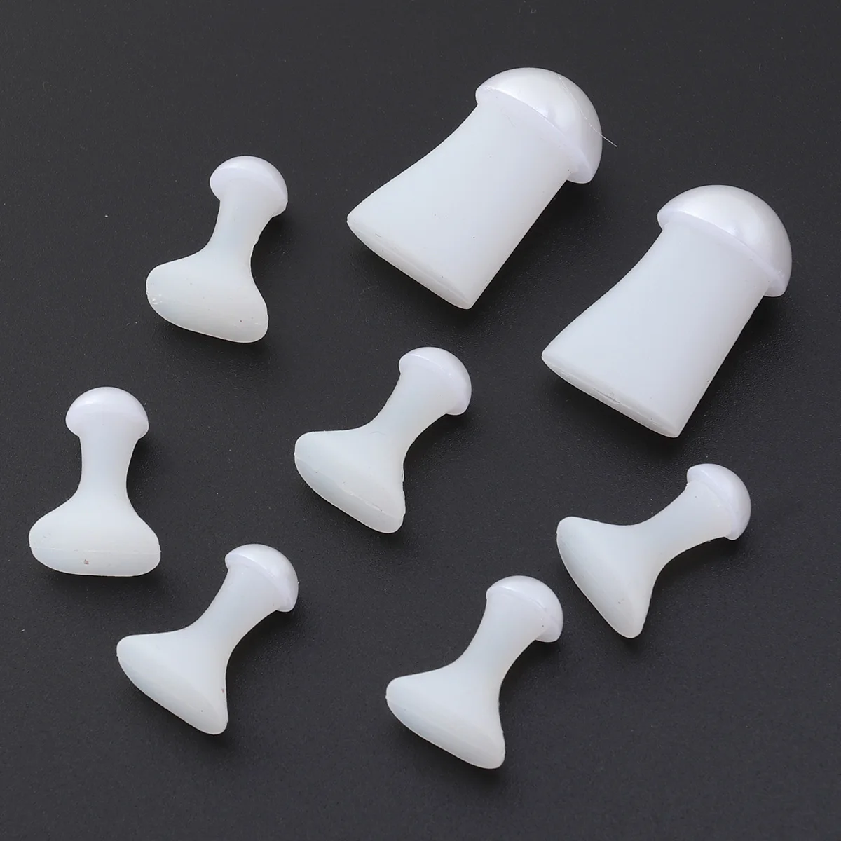 

8Pcs Foot Toe Separators Bunion Relief Hallux Valgus Protector Pads Pearl Shape Top High Grade Silicone