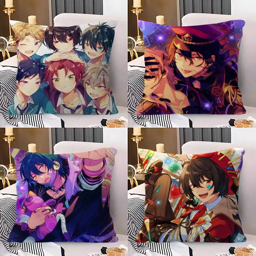 Idol Game E-Ensemble S-Stars Pillow Anime Pillow Sofa Bed Head Pillow Cover Cushion Cover 45x45 cm Fashion